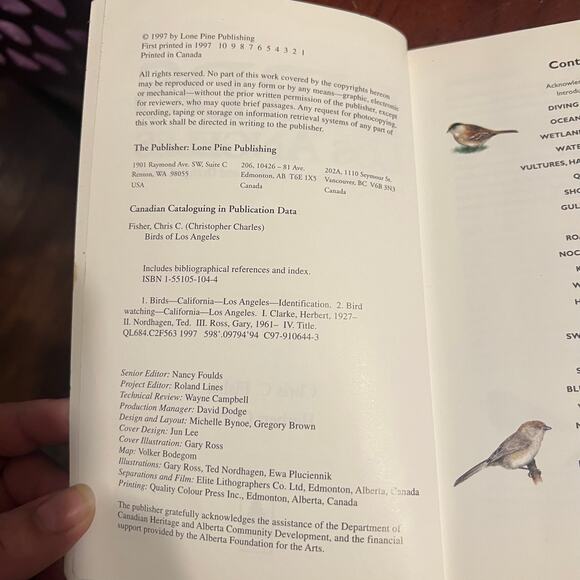 Birds Of Los Angeles Including Santa Barbara, Ventura & Orange Counties book - Picture 4 of 6